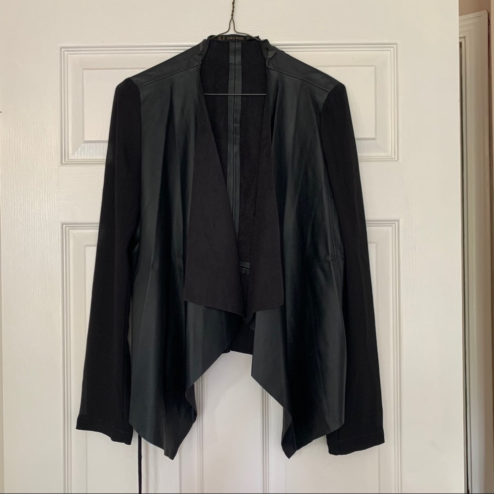 Zara faux leather jacket